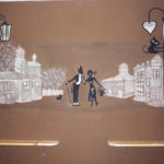 romantikus falfestmény
